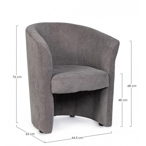 POLTRONA BELIZE GRIGIO