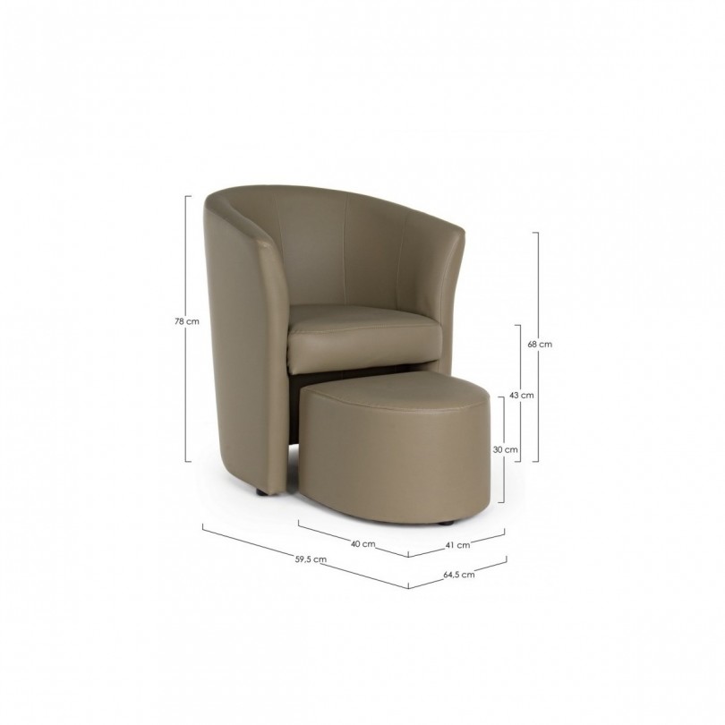 POLTRONA C-POUF RITA TORTORA