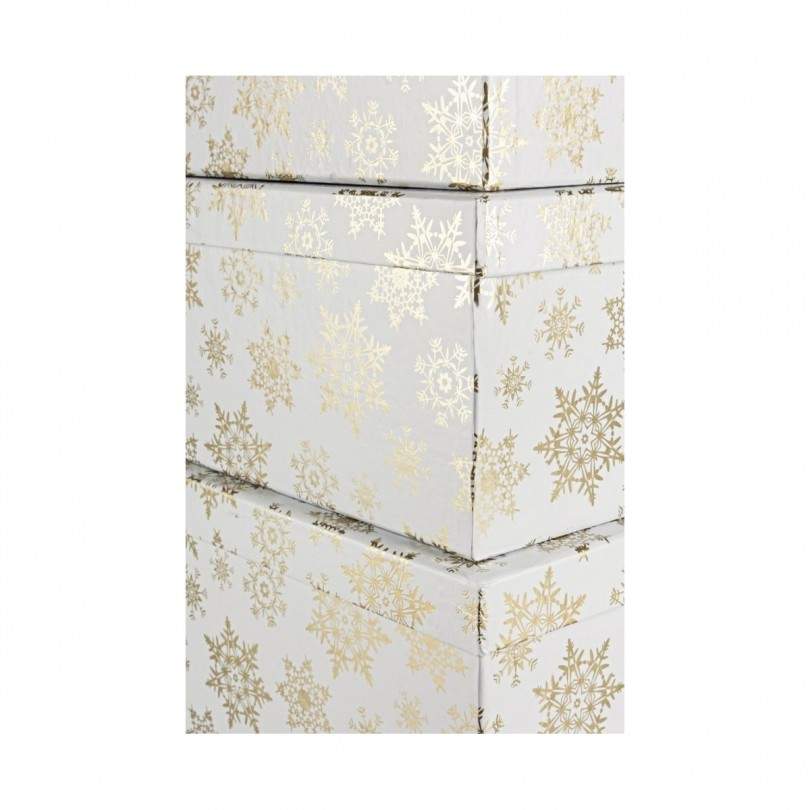 SET12 SCATOLA NEVE GHIACCIO ORO