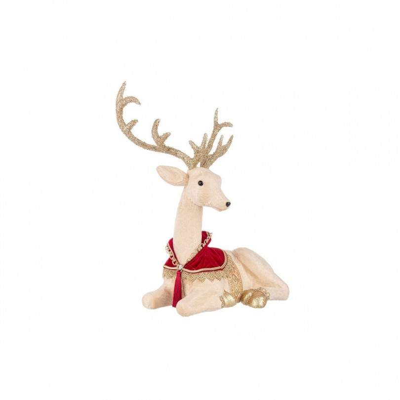 RENNA COLYN SEDUTO ROSSO-ORO 41X51H