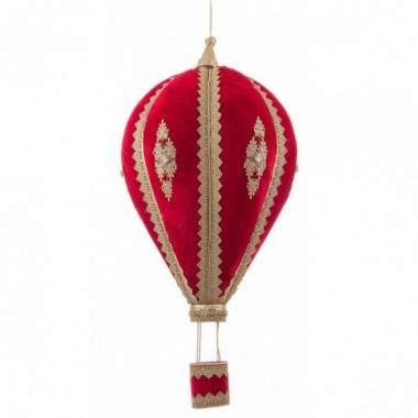 PENDAGLIO COLYN MONGOLFIERA ROSSO-ORO