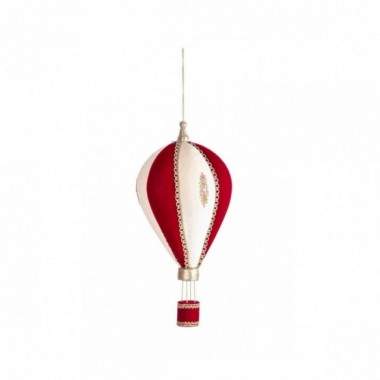 PENDAGLIO LUCREZIA MONGOLFIERA ROSSO H58