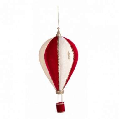 PENDAGLIO LUCREZIA MONGOLFIERA ROSSO H90