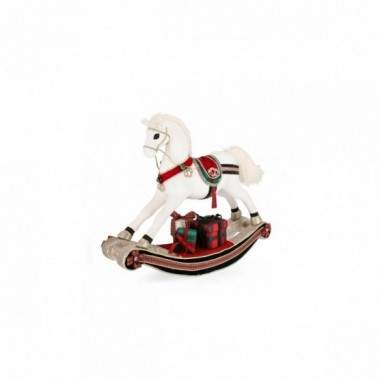 CAVALLINO A DONDOLO MEGHAN BIANCO-ROSSO