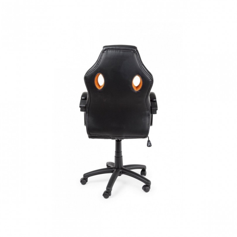 POLTRONA UFF C-BR RACING NERO-ARANCIO