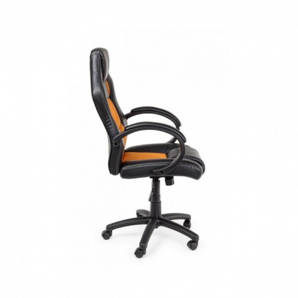 POLTRONA UFF C-BR RACING NERO-ARANCIO
