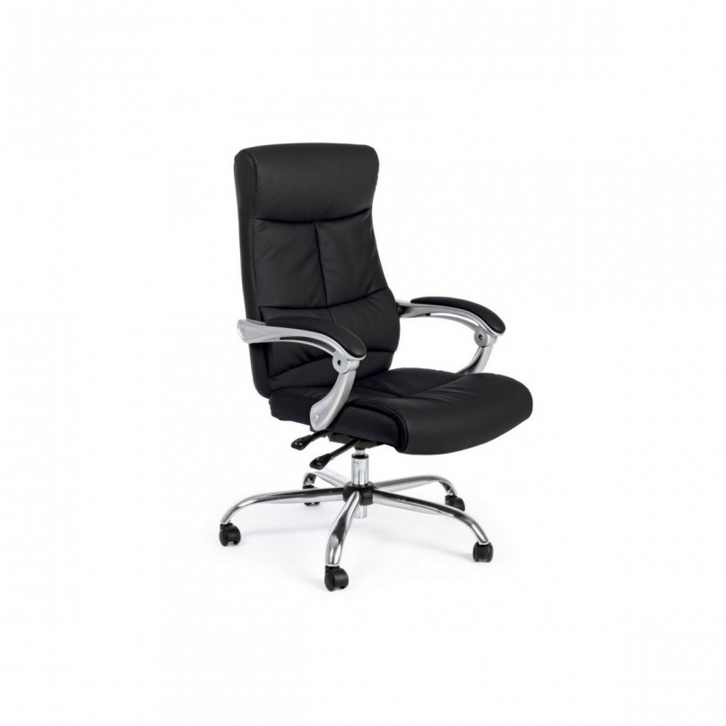 POLTRONA UFF.C-BR LISBONA NERO RECLIN