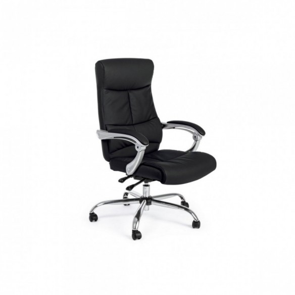 POLTRONA UFF.C-BR LISBONA NERO RECLIN