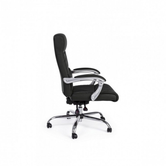 POLTRONA UFF.C-BR LISBONA NERO RECLIN