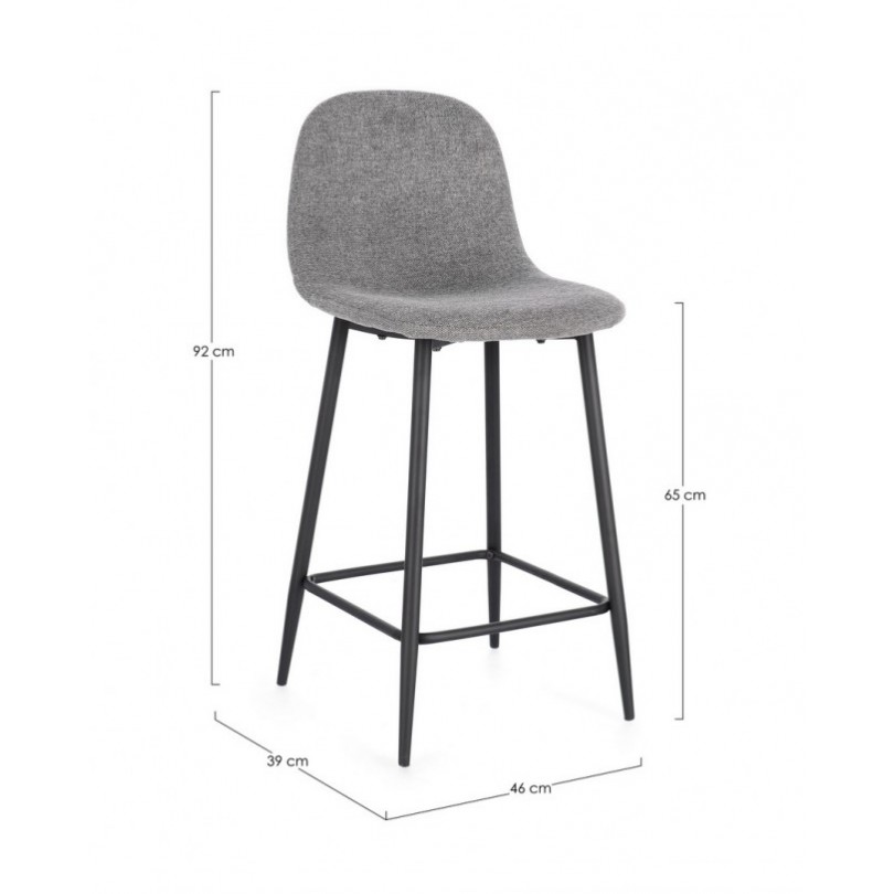 SGABELLO CUCINA IRELIA GRIGIO SCURO