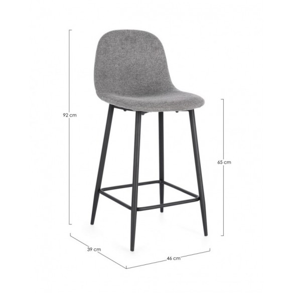 SGABELLO CUCINA IRELIA GRIGIO SCURO