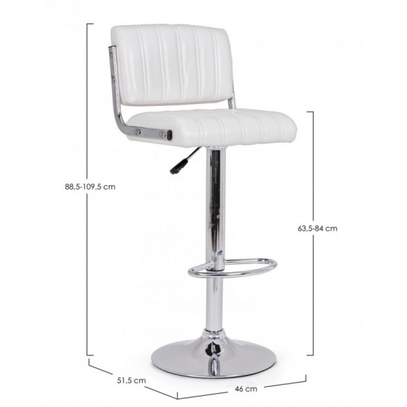 SGABELLO BAR BARCLAY BIANCO