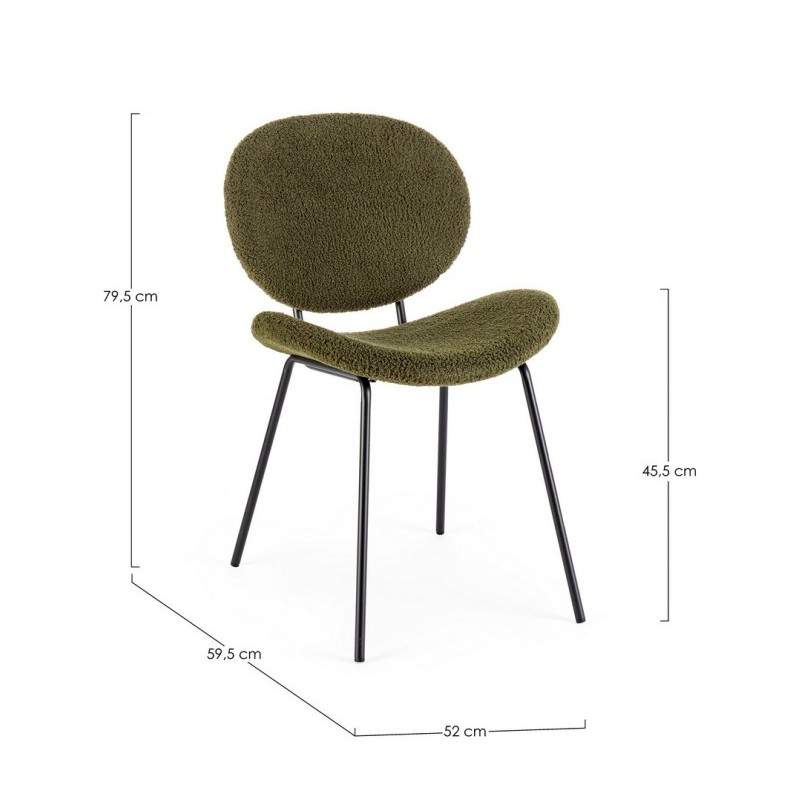 SEDIA MADDIE VERDE SCURO