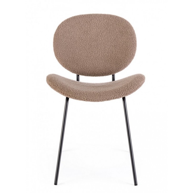 SEDIA MADDIE MARRONE