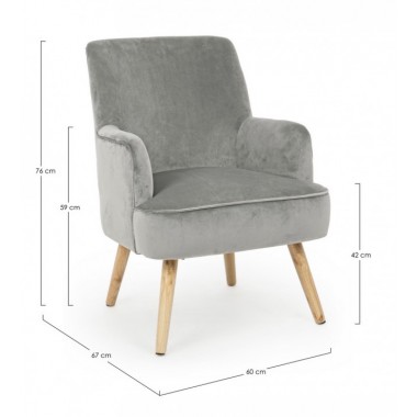 POLTRONA ADELINE GRIGIO 2