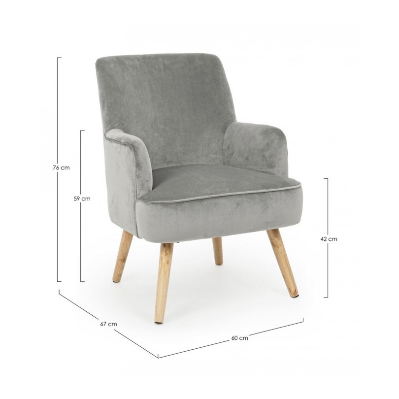 POLTRONA ADELINE GRIGIO
