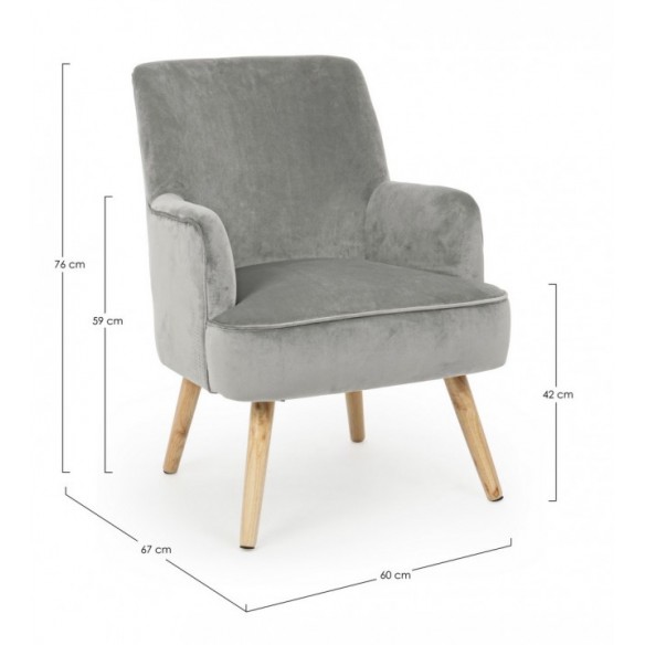 POLTRONA ADELINE GRIGIO
