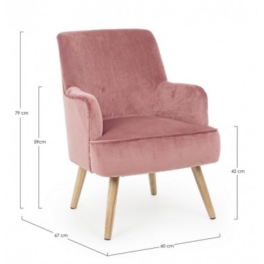 POLTRONA ADELINE ROSA ANTIK 2