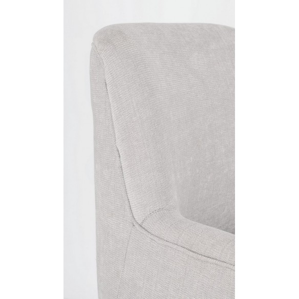 POLTRONA ERNESTINE GRIGIO CHIARO