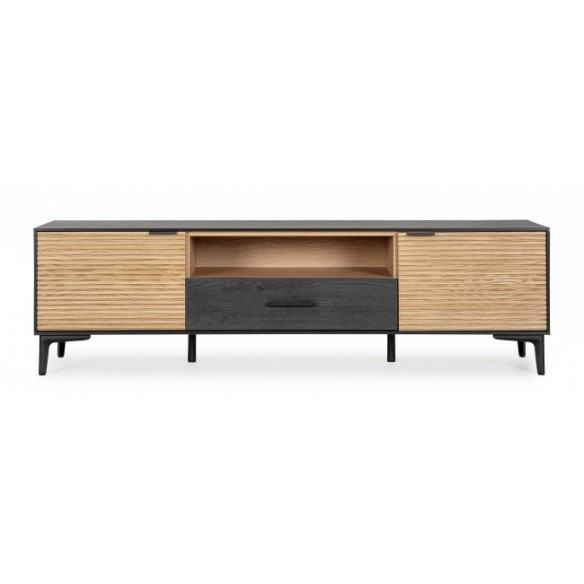 MOBILE PORTA TV 2A-1C ALLYCIA NERO-NATUR