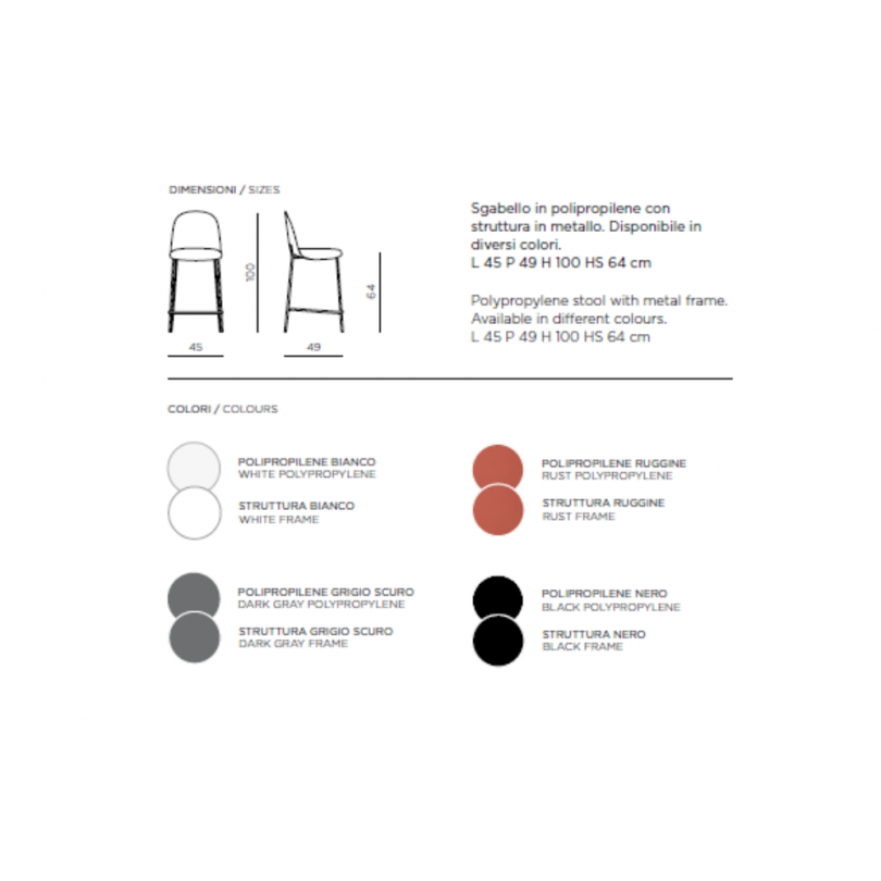 Sgabello FOX - IKONE Sgabello FOX - IKONE