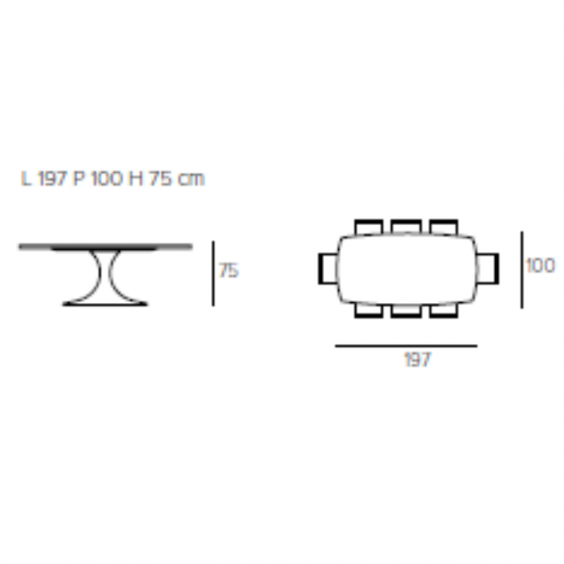 Tavolo fisso CALICE - TARGET POINT