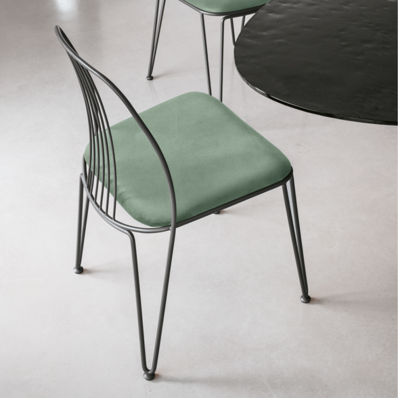 Sedia GRANADA in metallo con seduta... Sedia GRANADA in metallo con seduta...