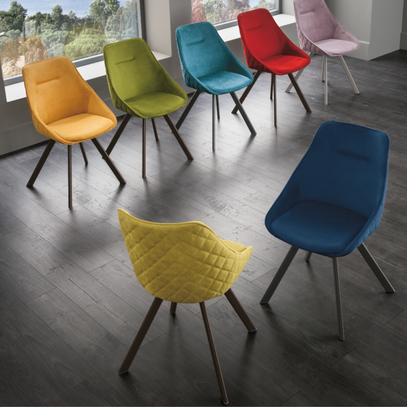 Sedia BILBAO con seduta girevole -...