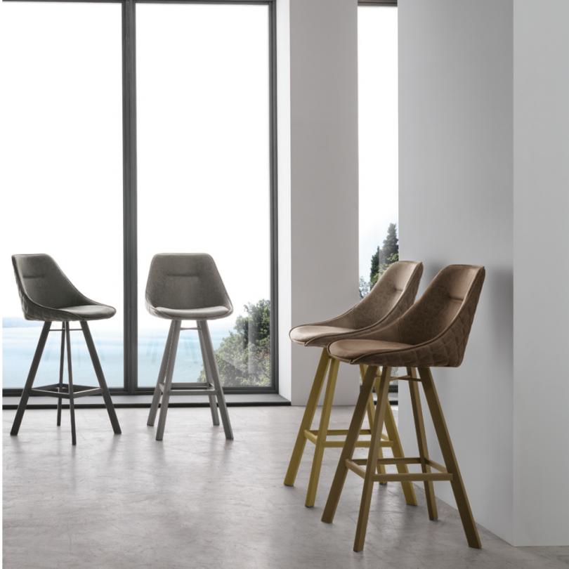 Sgabello fisso BILBAO TWIST con...