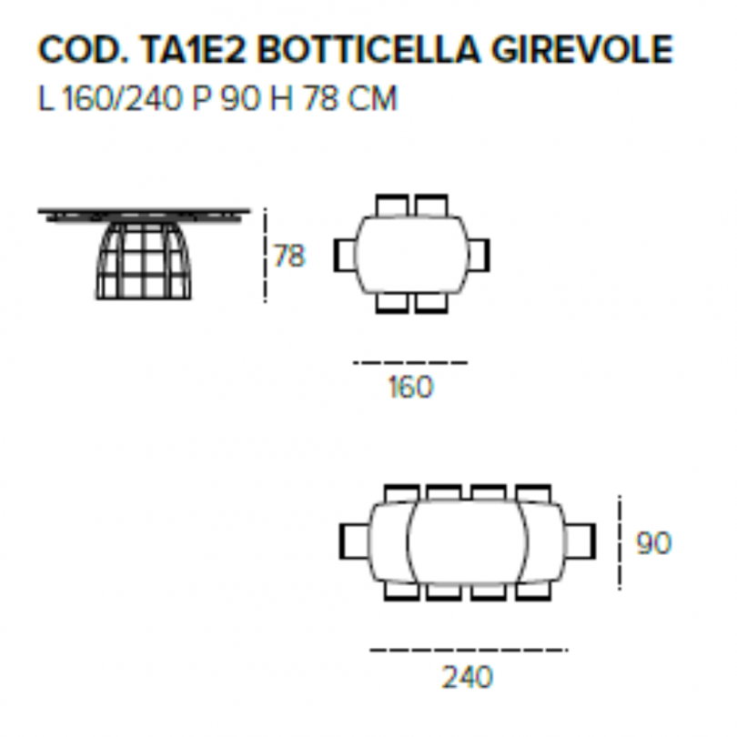 Tavolo allungabile girevole COSMOS... Tavolo allungabile girevole COSMOS...