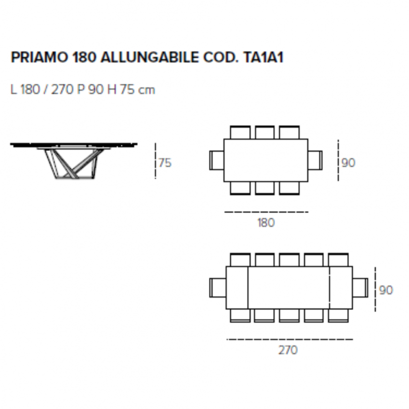 Tavolo allungabile PRIAMO...