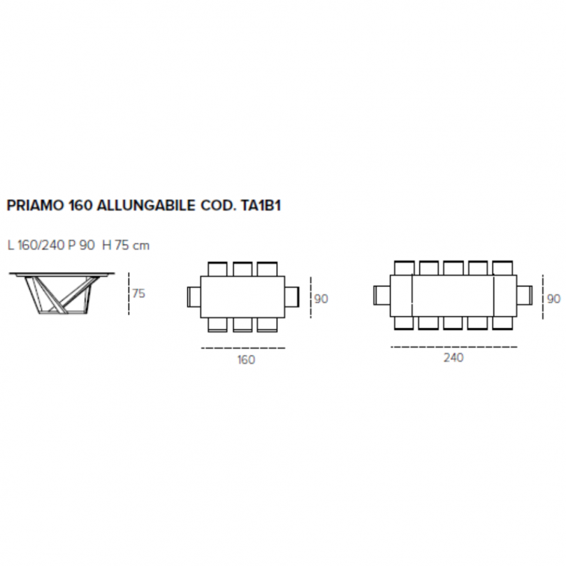 Tavolo allungabile PRIAMO...