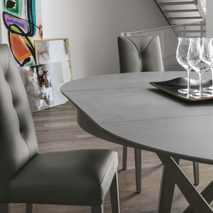 Tavolo rotondo allungabile CRONOS con...