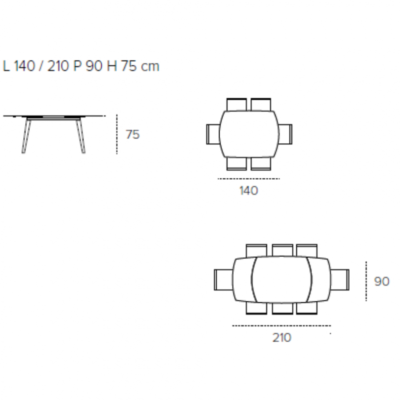 Tavolo allungabile OCEANO con...