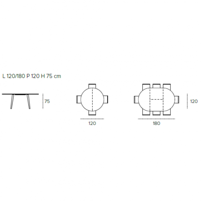Tavolo allungabile AIACE con... Tavolo allungabile AIACE con...