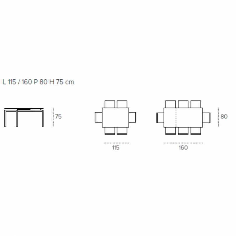 Tavolo allungabile PERIGEO con...