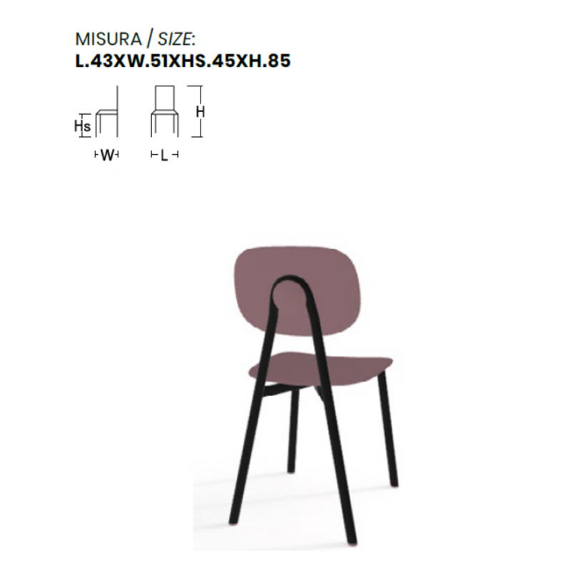 Sedia TATA YOUNG 4 in polipropilene,...