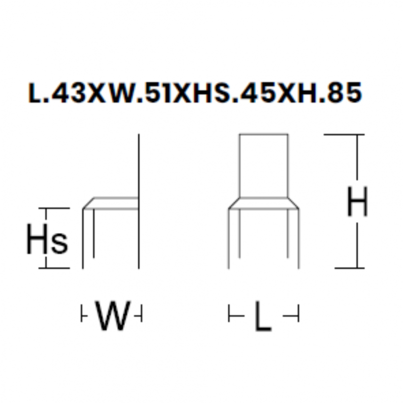 Sedia TATA YOUNG 4 Imbottita -...