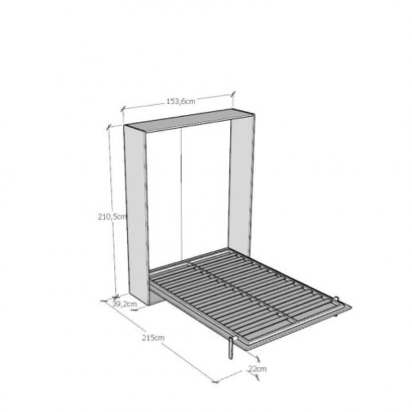 Letto alla francese a scomparsa...