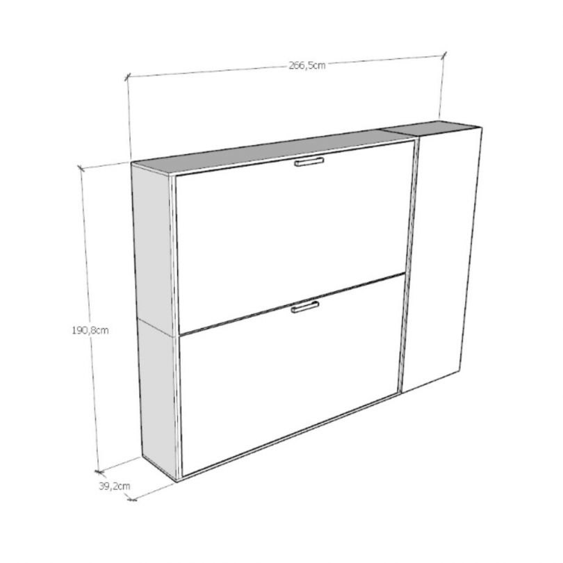 Letti KANDO doppio composizione H -...