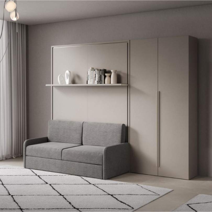 Letto matrimoniale verticale a... Letto matrimoniale verticale a...