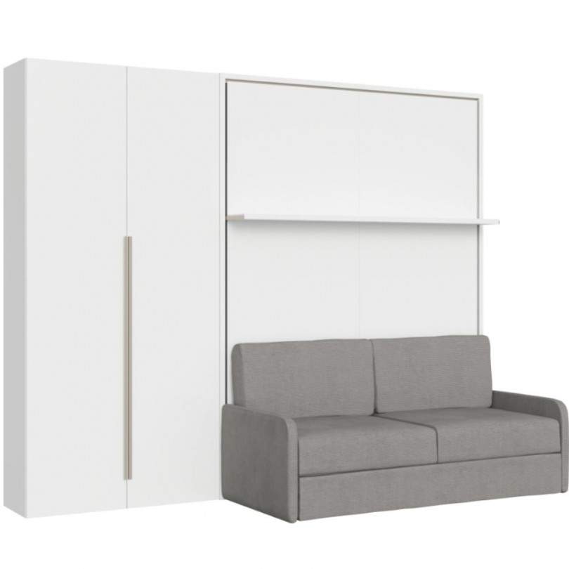 Letto matrimoniale verticale a...