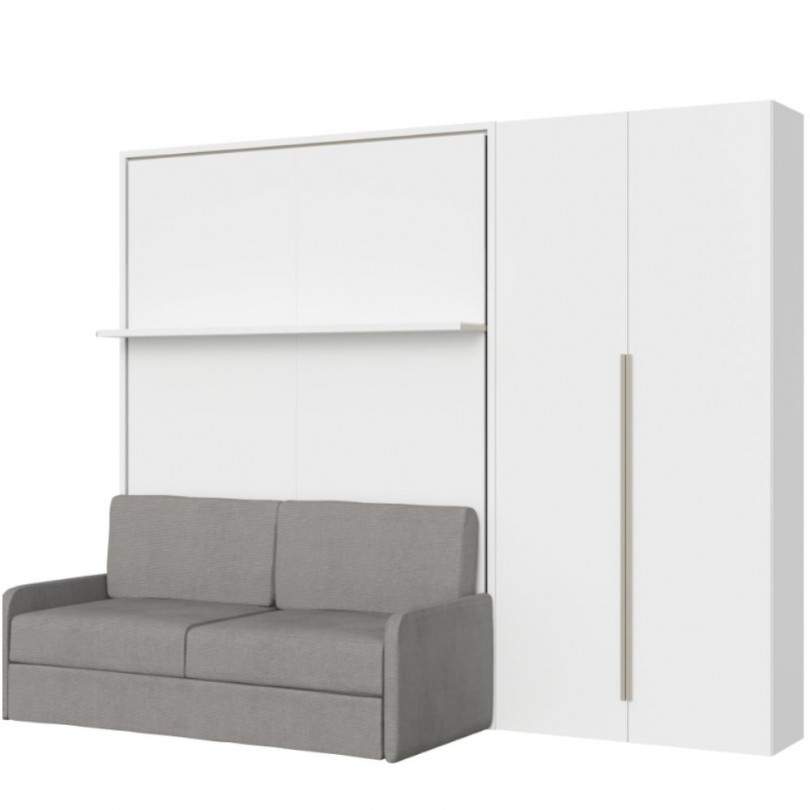 Letto matrimoniale verticale a...