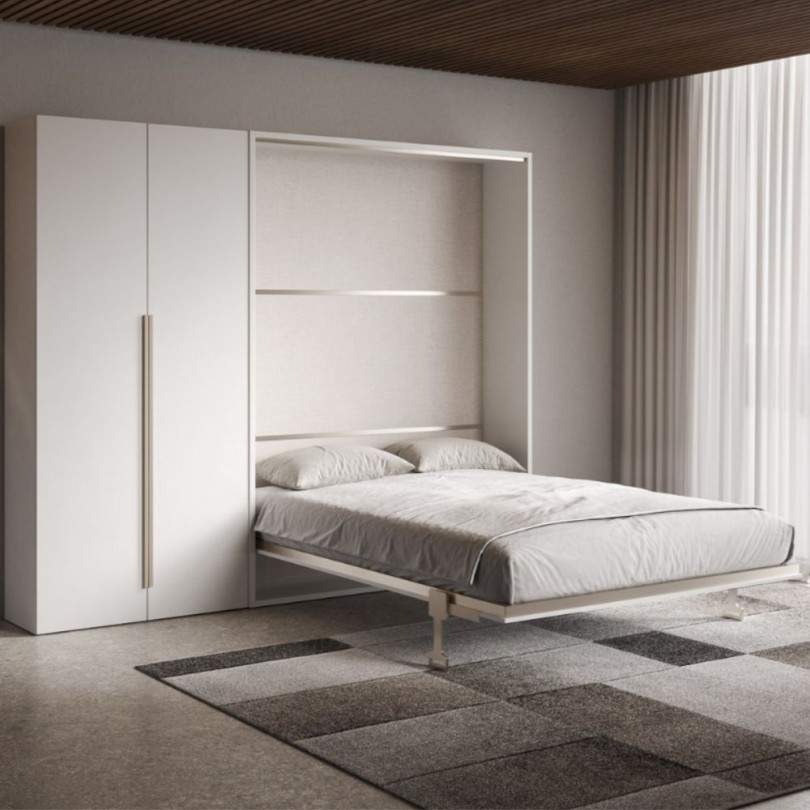 Letto matrimoniale verticale a... Letto matrimoniale verticale a...