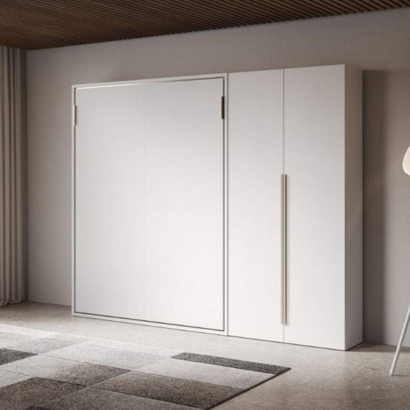 Letto matrimoniale verticale a...