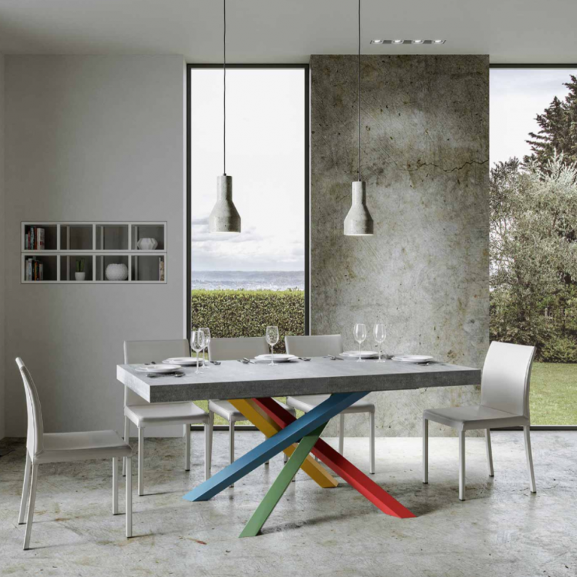 Tavolo allungabile VOLANTIS telaio... Tavolo allungabile VOLANTIS telaio...