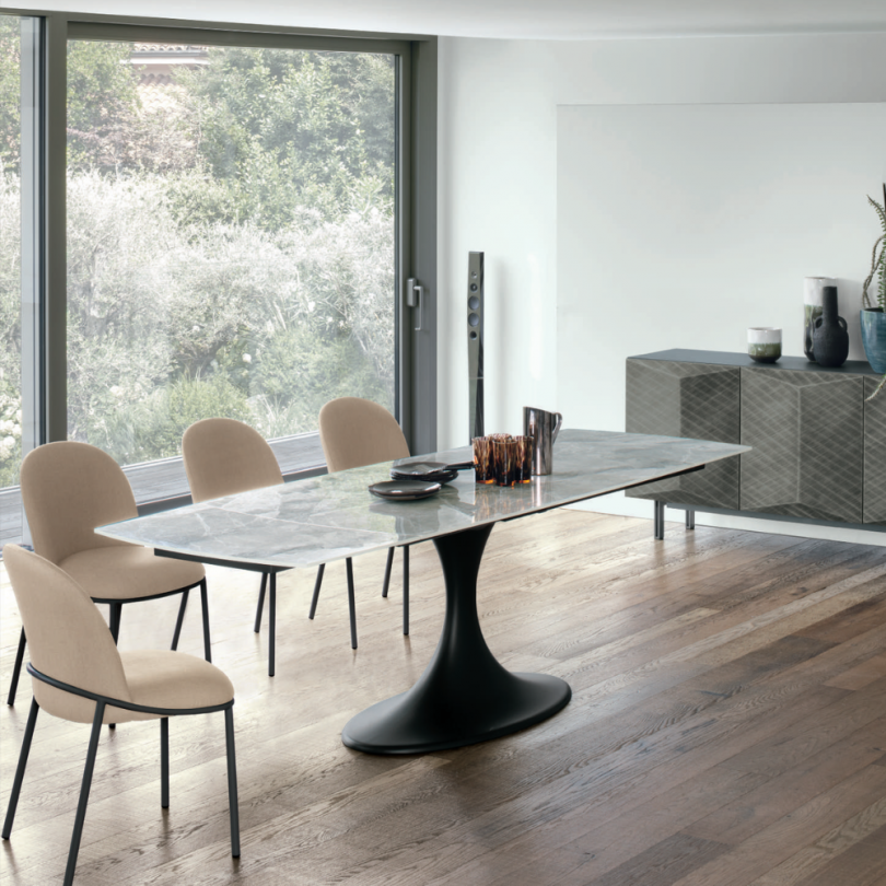 Tavolo allungabile girevole CALICE -... Tavolo allungabile girevole CALICE -...