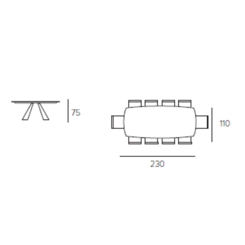 Tavolo fisso TAURUS a botticella in... Tavolo fisso TAURUS a botticella in...