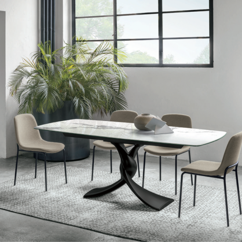 Tavolo fisso TWIST a botticella -...