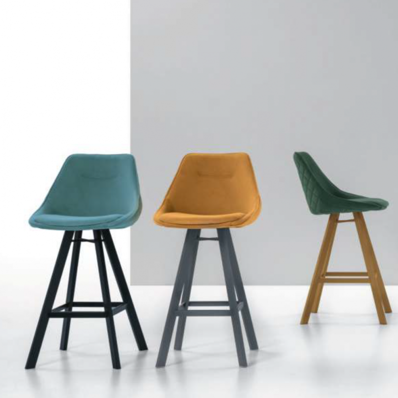 Sgabello fisso BILBAO TWIST con...